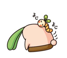 Observation journal of a rabbit leaf sticker #8215579