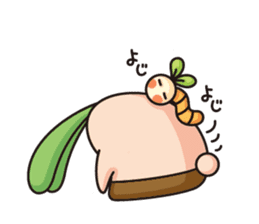 Observation journal of a rabbit leaf sticker #8215579