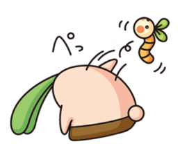 Observation journal of a rabbit leaf sticker #8215580