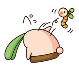 Observation journal of a rabbit leaf sticker #8215580