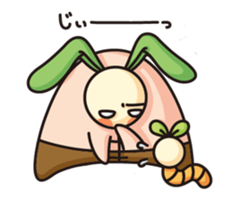 Observation journal of a rabbit leaf sticker #8215581