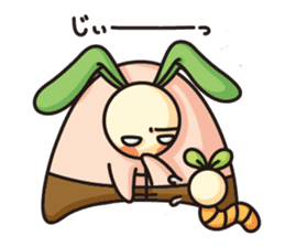 Observation journal of a rabbit leaf sticker #8215581