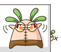 Observation journal of a rabbit leaf sticker #8215582