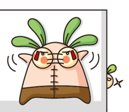 Observation journal of a rabbit leaf sticker #8215582