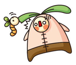 Observation journal of a rabbit leaf sticker #8215583