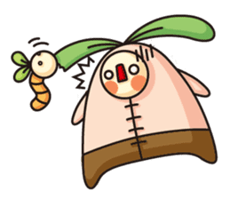 Observation journal of a rabbit leaf sticker #8215583