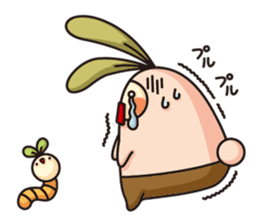 Observation journal of a rabbit leaf sticker #8215585