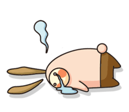 Observation journal of a rabbit leaf sticker #8215586