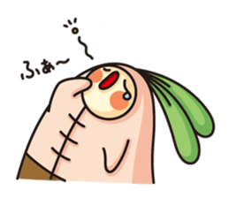 Observation journal of a rabbit leaf sticker #8215591