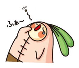 Observation journal of a rabbit leaf sticker #8215591