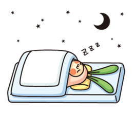 Observation journal of a rabbit leaf sticker #8215592