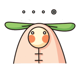 Observation journal of a rabbit leaf sticker #8215593