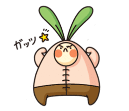 Observation journal of a rabbit leaf sticker #8215595