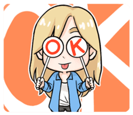 Paper & Pinky The Best Friend by Channasa sticker #8215639