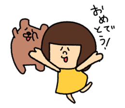 Girl's talk MARU&TANTAN sticker #8216277