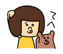 Girl's talk MARU&TANTAN sticker #8216278