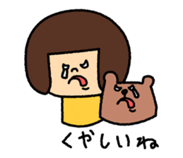 Girl's talk MARU&TANTAN sticker #8216282