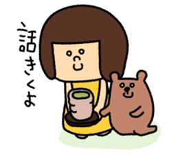 Girl's talk MARU&TANTAN sticker #8216284