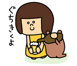 Girl's talk MARU&TANTAN sticker #8216285