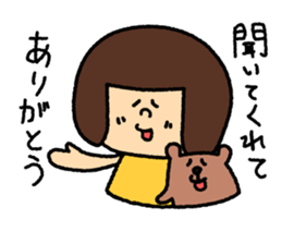 Girl's talk MARU&TANTAN sticker #8216286