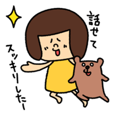 Girl's talk MARU&TANTAN sticker #8216291
