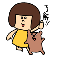 Girl's talk MARU&TANTAN sticker #8216292