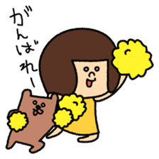 Girl's talk MARU&TANTAN sticker #8216296