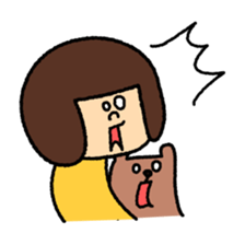 Girl's talk MARU&TANTAN sticker #8216297