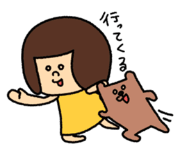 Girl's talk MARU&TANTAN sticker #8216302