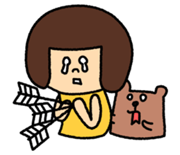 Girl's talk MARU&TANTAN sticker #8216306