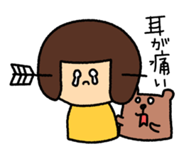 Girl's talk MARU&TANTAN sticker #8216307