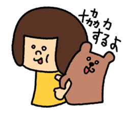 Girl's talk MARU&TANTAN sticker #8216308