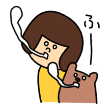 Girl's talk MARU&TANTAN sticker #8216311