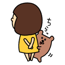 Girl's talk MARU&TANTAN sticker #8216312