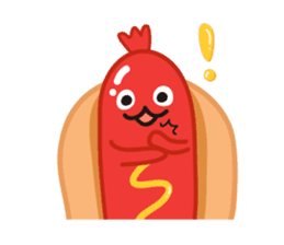 hotdog sticker #8216409