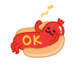 hotdog sticker #8216411