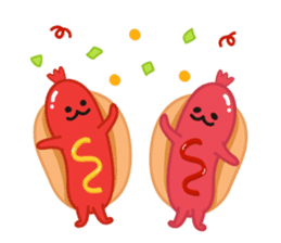 hotdog sticker #8216413