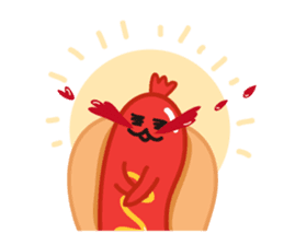 hotdog sticker #8216415