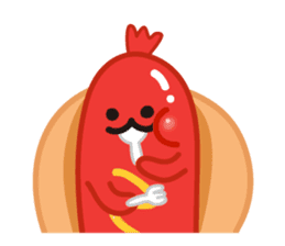 hotdog sticker #8216417