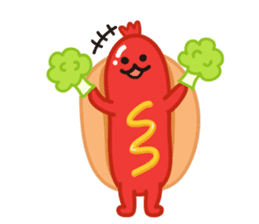 hotdog sticker #8216419