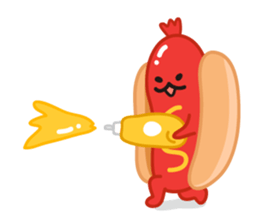 hotdog sticker #8216425