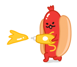 hotdog sticker #8216425