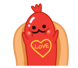 hotdog sticker #8216427