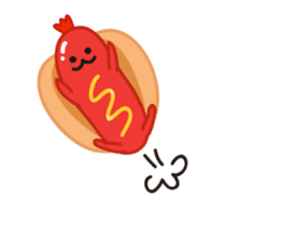 hotdog sticker #8216430