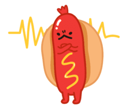 hotdog sticker #8216431