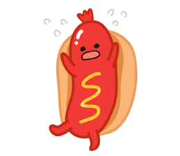 hotdog sticker #8216432