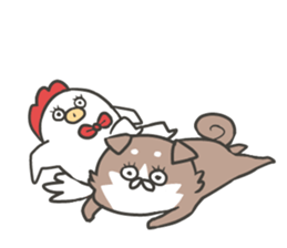 shibainu&tebasakisan5 sticker #8216773
