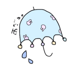 Lovely Rabbit Pinky and White sticker #8216887