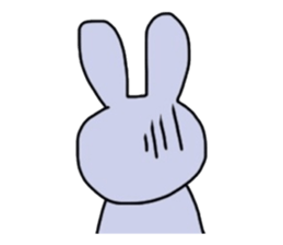 Lovely Rabbit Pinky and White sticker #8216903