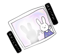 Lovely Rabbit Pinky and White sticker #8216912